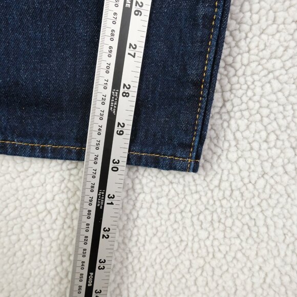 Levis 501 Jeans Mens 36x30 Blue Denim Straight Leg Button Fly Original Fit - Picture 10 of 14